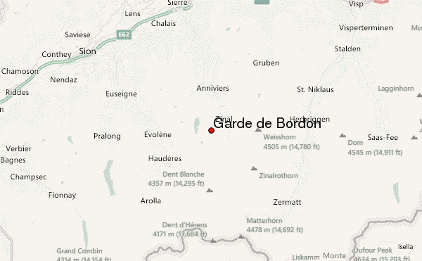 Garde de Bordon Location Map