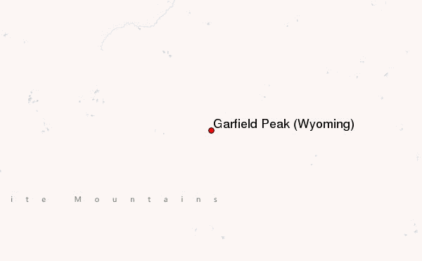 Garfield Peak (Wyoming) Location Map