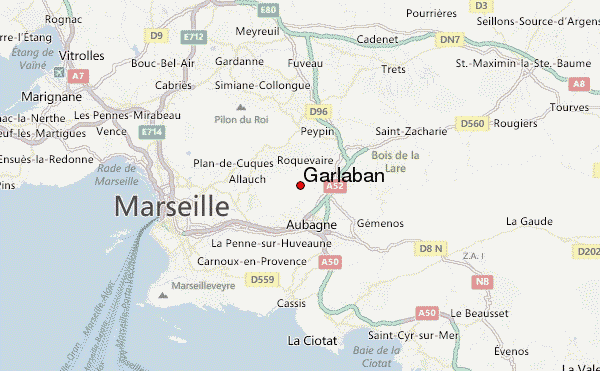 Garlaban Location Map
