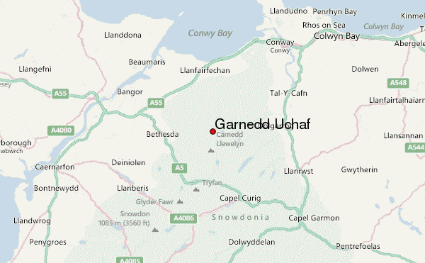 Garnedd Uchaf Location Map