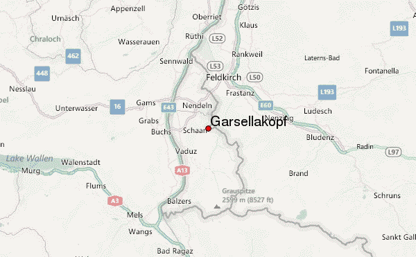 Garsellakopf Location Map