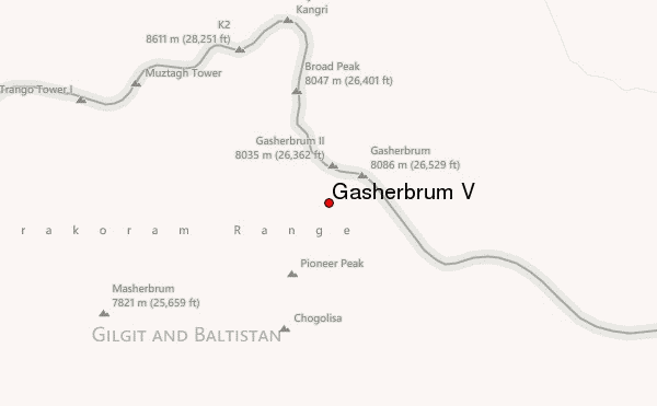 Gasherbrum V Location Map