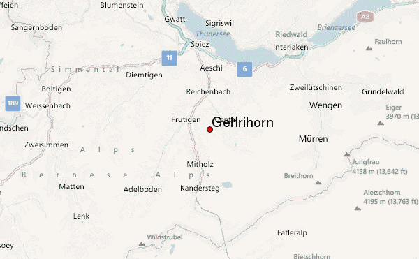 Gehrihorn Location Map