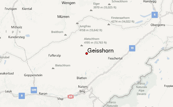 Geisshorn Location Map