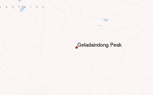 Geladaindong Peak Location Map