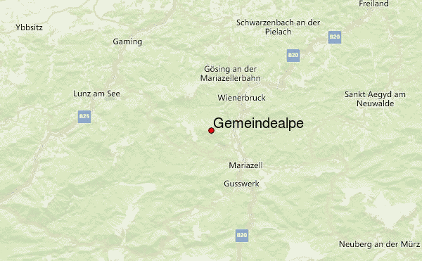 Gemeindealpe Location Map