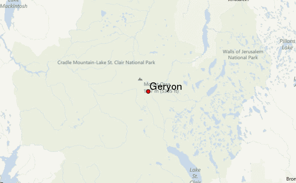 Geryon Location Map