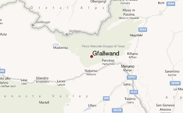 Gfallwand Location Map