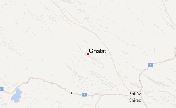 Ghalat Location Map