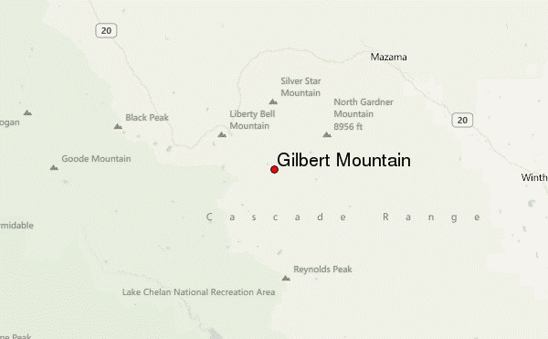 Gilbert Mountain Location Map