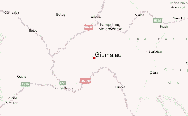 Giumalau Location Map