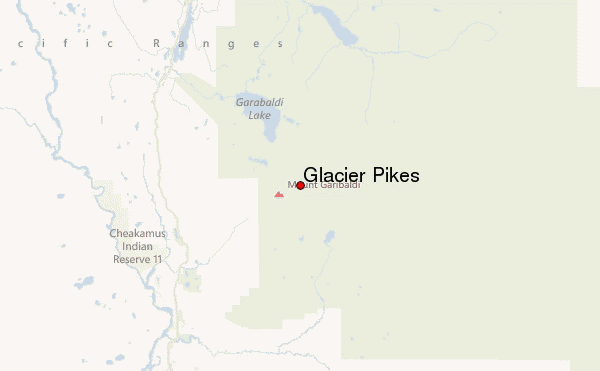 Glacier Pikes Location Map