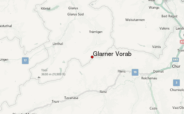 Glarner Vorab Location Map