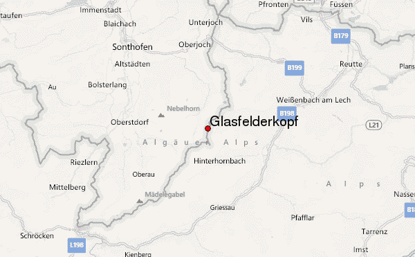 Glasfelderkopf Location Map