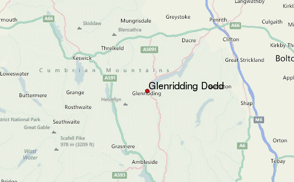Glenridding Dodd Location Map
