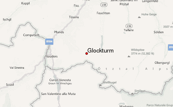 Glockturm Location Map