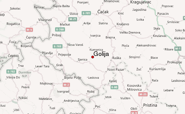 golija mapa Golija Mountain Information golija mapa