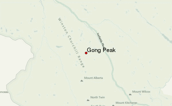Gong Peak Location Map