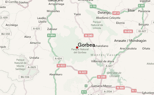 Gorbea Location Map