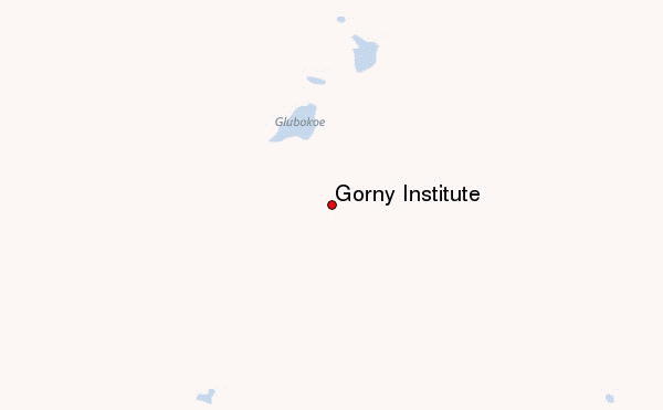 Gorny Institute Location Map