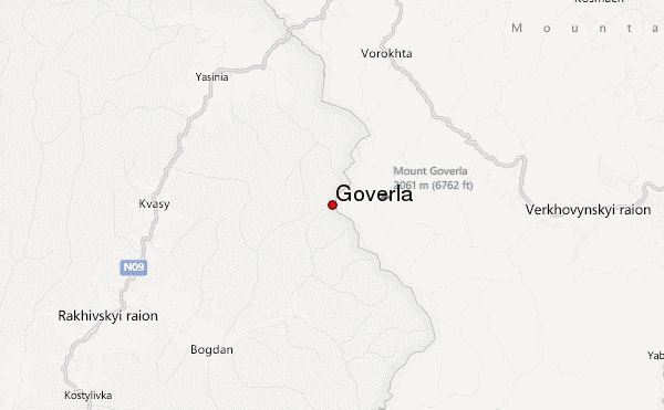 Goverla Location Map