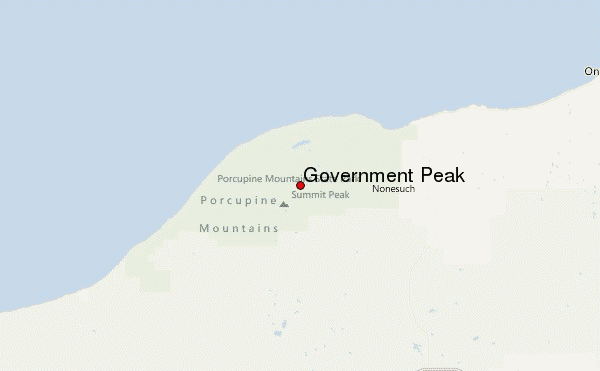 Government Peak Location Map