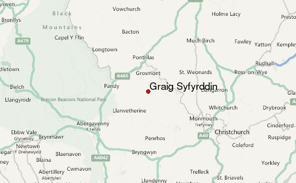 Graig Syfyrddin Location Map