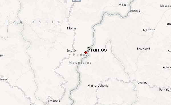 Gramos Location Map