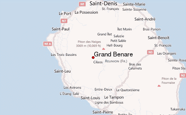Grand Bénare Location Map