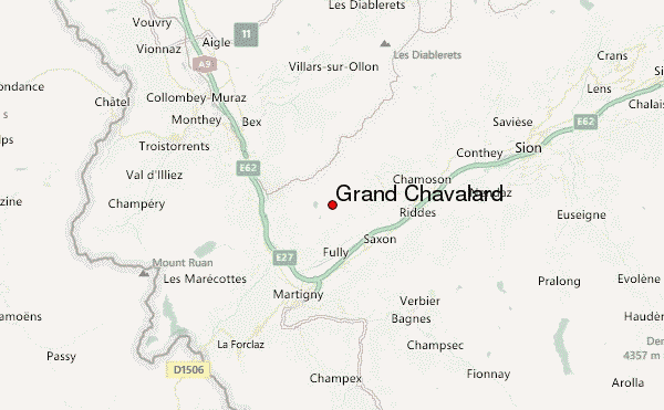 Grand Chavalard Location Map