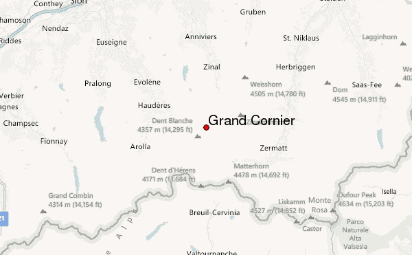 Grand Cornier Location Map