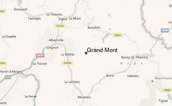Grand Mont Location Map