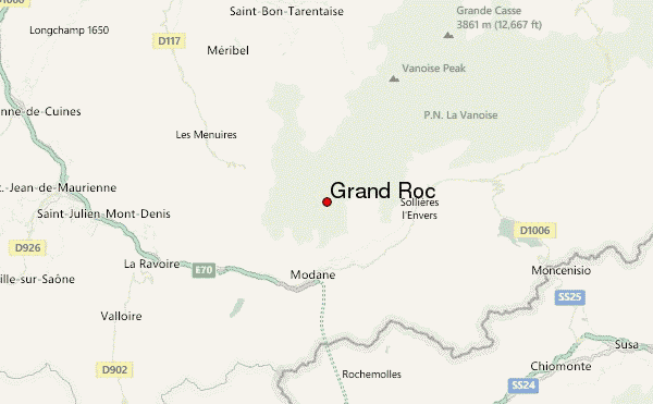 Grand Roc Location Map