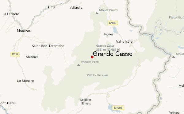 Grande Casse Location Map