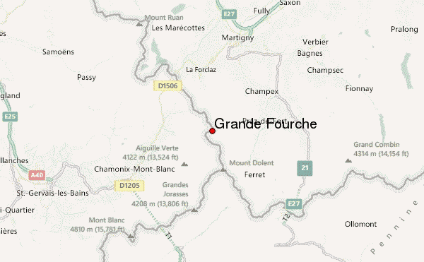 Grande Fourche Location Map