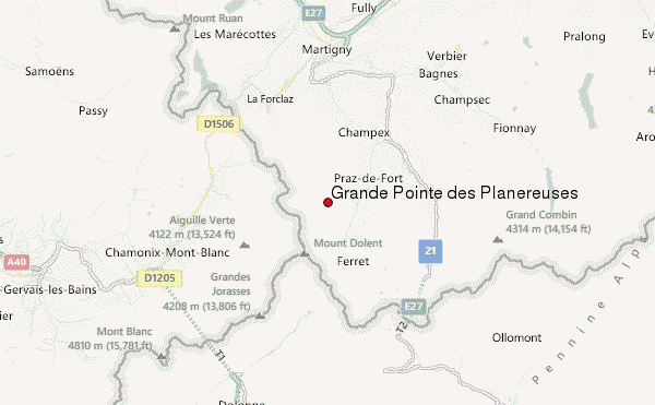 Grande Pointe des Planereuses Location Map