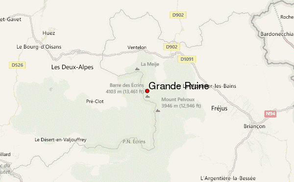 Grande Ruine Location Map