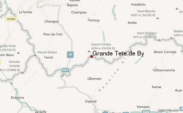 Grande Tête de By Location Map
