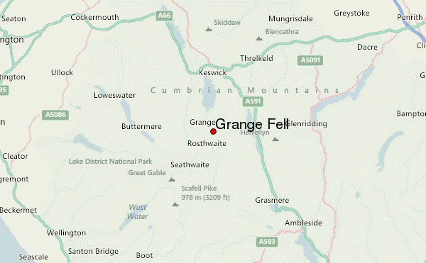 Grange Fell Location Map