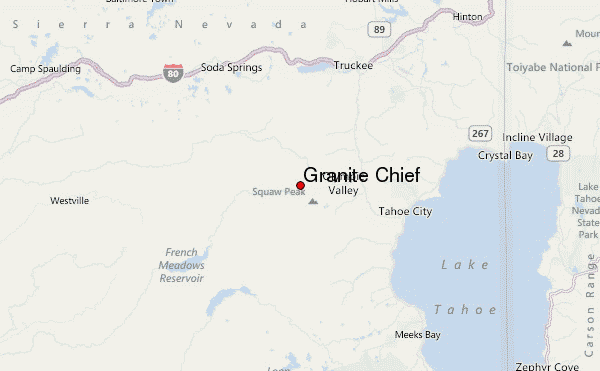 Granite Chief Location Map