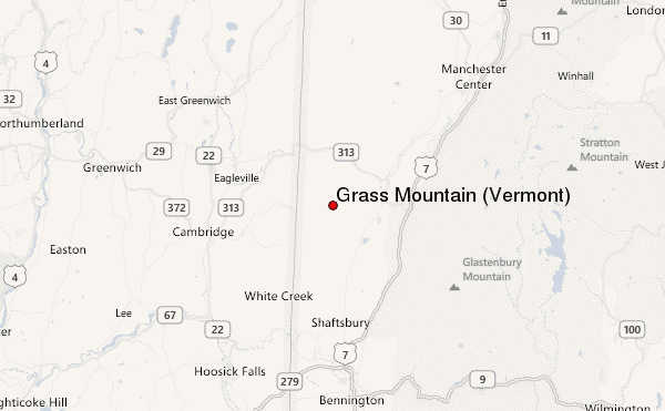 Grass Mountain (Vermont) Location Map