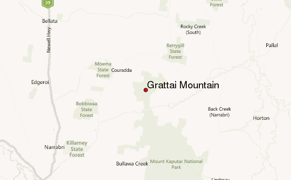Grattai Mountain Location Map