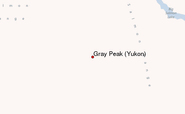 Gray Peak (Yukon) Location Map