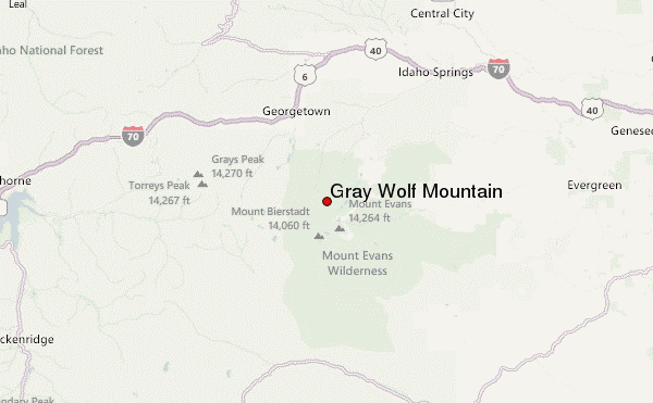 Gray Wolf Mountain Location Map