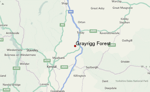 Grayrigg Forest Location Map