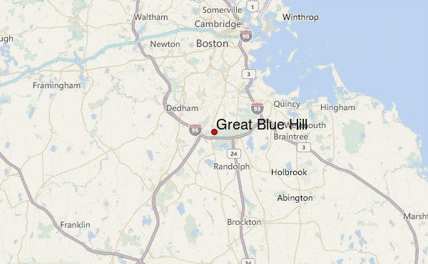 Great Blue Hill Location Map