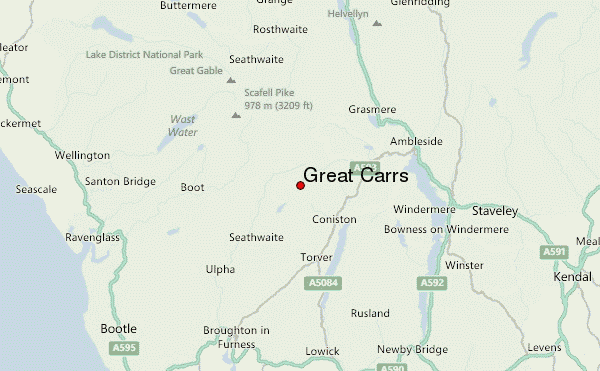 Great Carrs Location Map