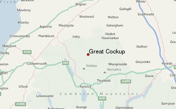 Great Cockup Location Map