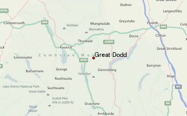 Great Dodd Location Map