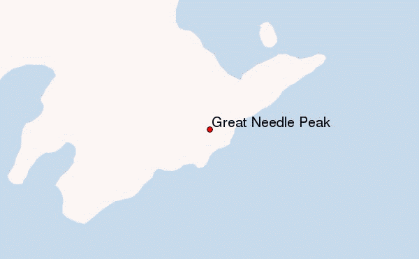 Great Needle Peak Location Map